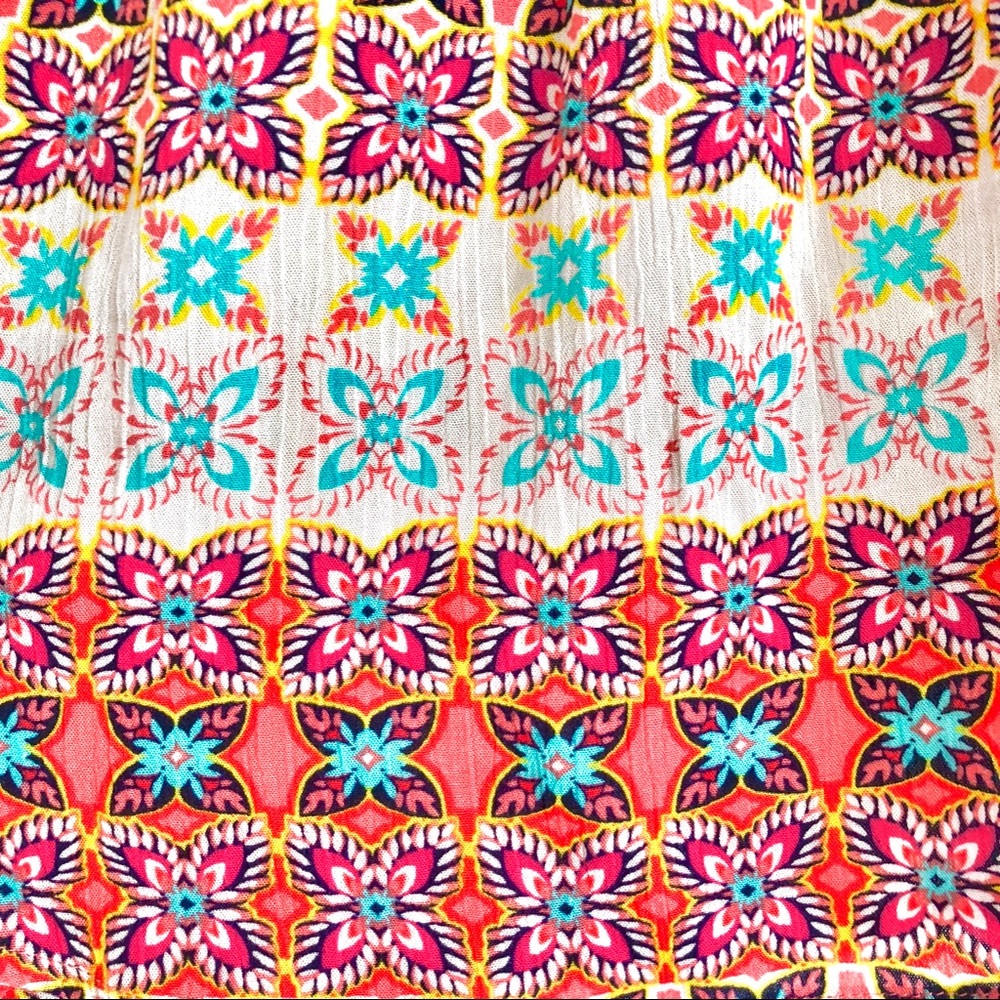 SOLD! | Multicolored Off-the-Shoulder Blouse - Picture 4 of 7